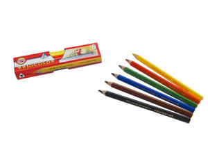 Színes ceruzák  Tricolor vastag lakkozott, 6 színben-1
